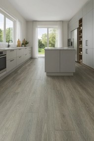 Beauflor, PVC podlaha - lino Blacktex Oakland 196L, na mieru, šíře 4m, béžová, filc, chodba / predsieň