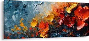 Obraz - Abstraktná maľba kvetov III. (120x50 cm)