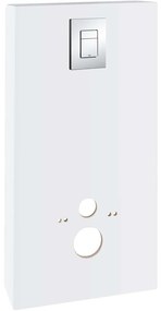 GROHE Solido prvok pre závesné WC, stavebná výška 113 cm, akrylátový kryt mesačná biela, ovládacie tlačidlo Skate Cosmopolitan (chróm), 39377LS0