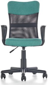 Detská otočná stolička TIMMY tyrkysovočerná