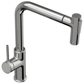 Invena Farsala, vysoká drezová batéria s 2-funkčnou výsuvnou výlevkou h-369, chrómová, INV-BZ-40-L01-S