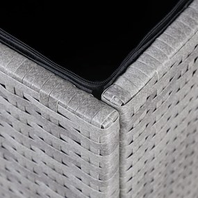 InternetovaZahrada Úložný box s kolieskami 370 L - sivý