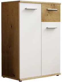 Komoda Jacky 1 Biely/Artisan