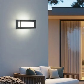 Brilagi - Vonkajšie nástenné LED svietidlo s pohybovým senzorom PARKER LED/12W/230V antracit IP44