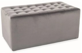 Taburet Lori 2 Velvet, sivá