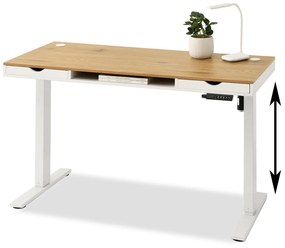 PC stolík Osto 140 (dub biely + čierna). Vlastná spoľahlivá doprava až k Vám domov. 1109838