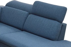 Rohová sedacia súprava Aldon 2F-OTM, modrá tkanina