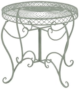 Kovový stôl Sheela - Zelená antik