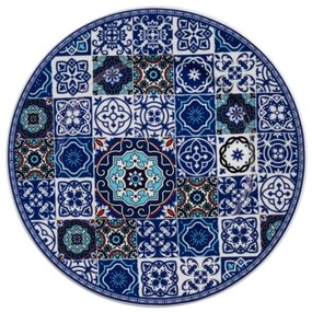 24-dielna jedálenská súprava, modrá, porcelán