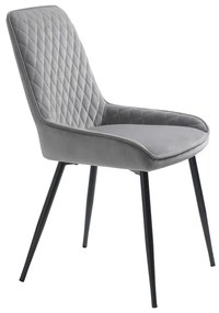 Sivá jedálenská stolička Milton – Unique Furniture