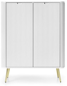 Komoda Zova 103 cm biela/zlatá