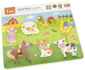 Viga Drevené puzzle so zvieratkami - zvuk