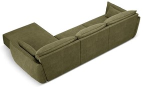 Zelená rohová pohovka (pravý roh) Vanda - Mazzini Sofas