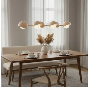 Luster na lankách BOOM 6xG9/8W/230V béžový