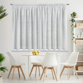 ZÁCLONA NA PÁSKE ANGELA 400X145 CM BIELA