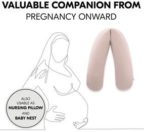 Hauck Multifunkčný vankúš NURSE N CARE, Smoky Pink