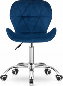 AKCIA Modrá kancelárska stolička AVOLA VELVET II. akosť