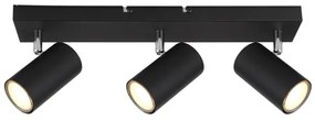 Globo 57911-3B - Bodové svietidlo ROBBY 3xGU10/35W/230V čierna