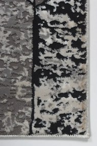Koberec Tender 23092B VELVET čierny / svetlosivý