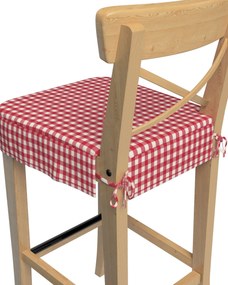 Poťah na barovú stoličku Ingolf farba produktu červená látka vzorované