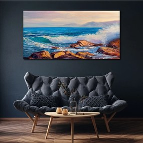 Obraz Canvas Maliarske morské vlny