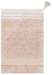 Svetloružový prateľný ručne tkaný bavlnený koberec 90x130 cm Bloom Rose – Lorena Canals