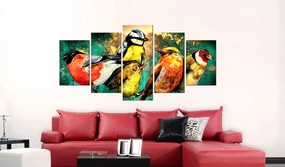 Artgeist Obraz - Birds Meeting Veľkosť: 200x100, Verzia: Standard