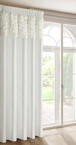 ZATEMŇOVACÍ ZÁVES NA PÁSKE EVA MINGE ROSES13 140X270 CM KRÉMOVÁ