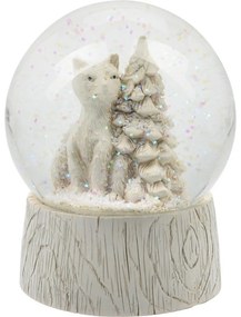 Vianočné snežítko s LED osvetlením Fox, 10 x 12,5 cm