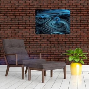 Abstraktný sklenený obraz (70x50 cm)
