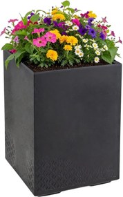 Květináč na kolečkách BETONIQUE 60x40 cm černý