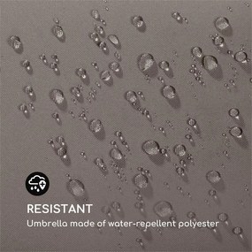 Blumfeldt Flex-Shade XL, slnečník, 150 x 210 cm, polyester, UV 50, tmavosivý