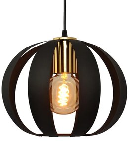 Luster na lanku NEWTON 3xE27/15W/230V čierna