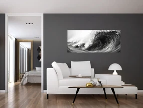 Obraz - Maľba vĺn (120x50 cm)