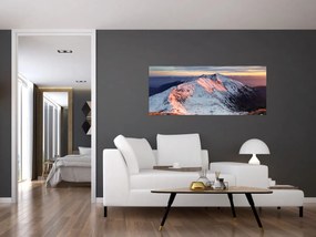 Obraz - Zimná horská panoráma II. (120x50 cm)