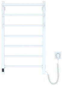 Kúpeľňový elektrický radiátor s termostatom FORTIS 350 W/230 V 80,6 cm IP44 biely pravý