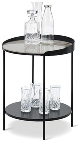 Odkladací stolík s keramickou doskou s mramorovým vzhľadom