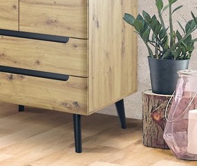 Šatníková skriňa Nordi, dub artisan