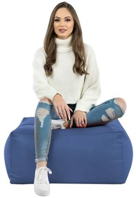 Taburetka modrá kocka ekokoža