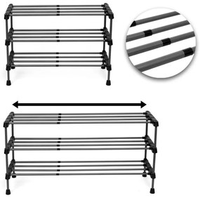 Botník ARISA 3 úrovne, čierny