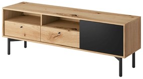 TV stolík Forso FRTV151 - dub artisan / čierna