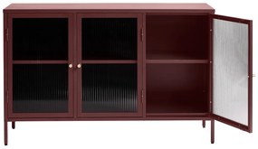Dizajnová komoda Hazina 132 cm vínová červená