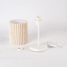 Brilagi - Stolná lampa NORDIC WAVE 1xE27/15W/230V ľan/biela