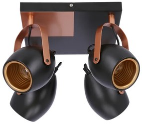 Bodové svietidlo ANICA 4xE14/40W/230V čierna/medená