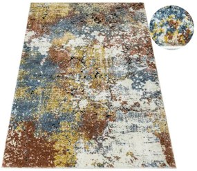 Koberec Bosa 8621A krémový / medený / modrý