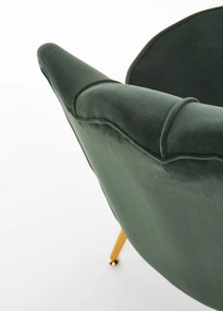 Relaxačné kreslo Altha (zelená + zlatá). Vlastná spoľahlivá doprava až k Vám domov. 1039462