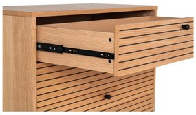 Vysoká komoda v dekore duba v prírodnej farbe 80x85 cm Kyoto – House Nordic