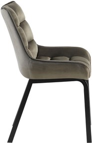 Stolička Saranda zamat - antracit