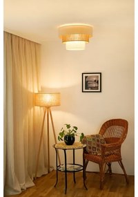 Brilagi-Stropné svietidlo DENVER LUNETA 1xE27/15W/230V pr.45 béžová/hnedá/krémová