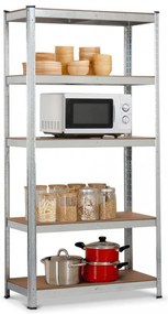 Fistar Regál 1800x900x300 mm, zinkovaný 5-policový, nosnosť 875 kg